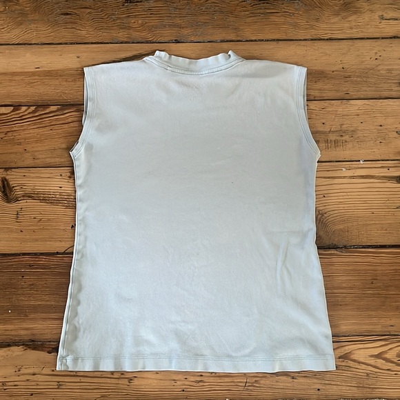 MM Lafleur Alina Cotton T-shirt in Sky Blue, size M - Picture 3 of 4